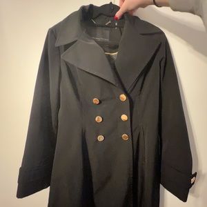 IVANKA TRUMP BLACK TRENCH COAT